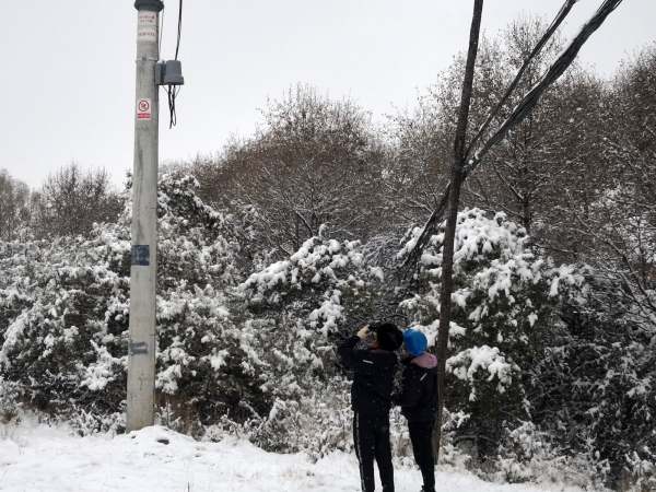 國網(wǎng)青海黃化供電公司踏雪巡線保供電