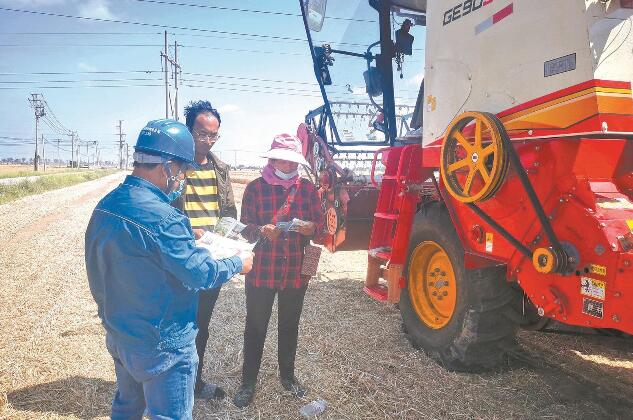 國網萊州市供電公司全過程靠前服務夏糧收儲加工用電