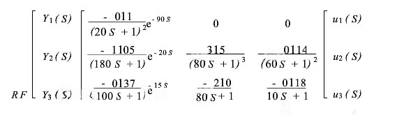 球磨機傳遞函數(shù)矩陣